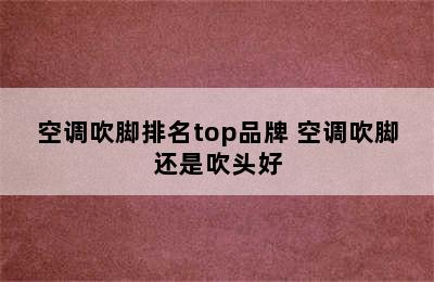 空调吹脚排名top品牌 空调吹脚还是吹头好